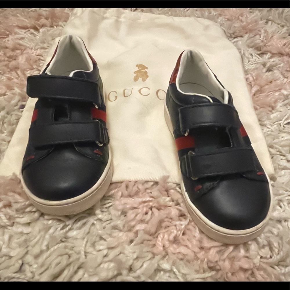 Boys Blue Gucci Sneakers Size 23